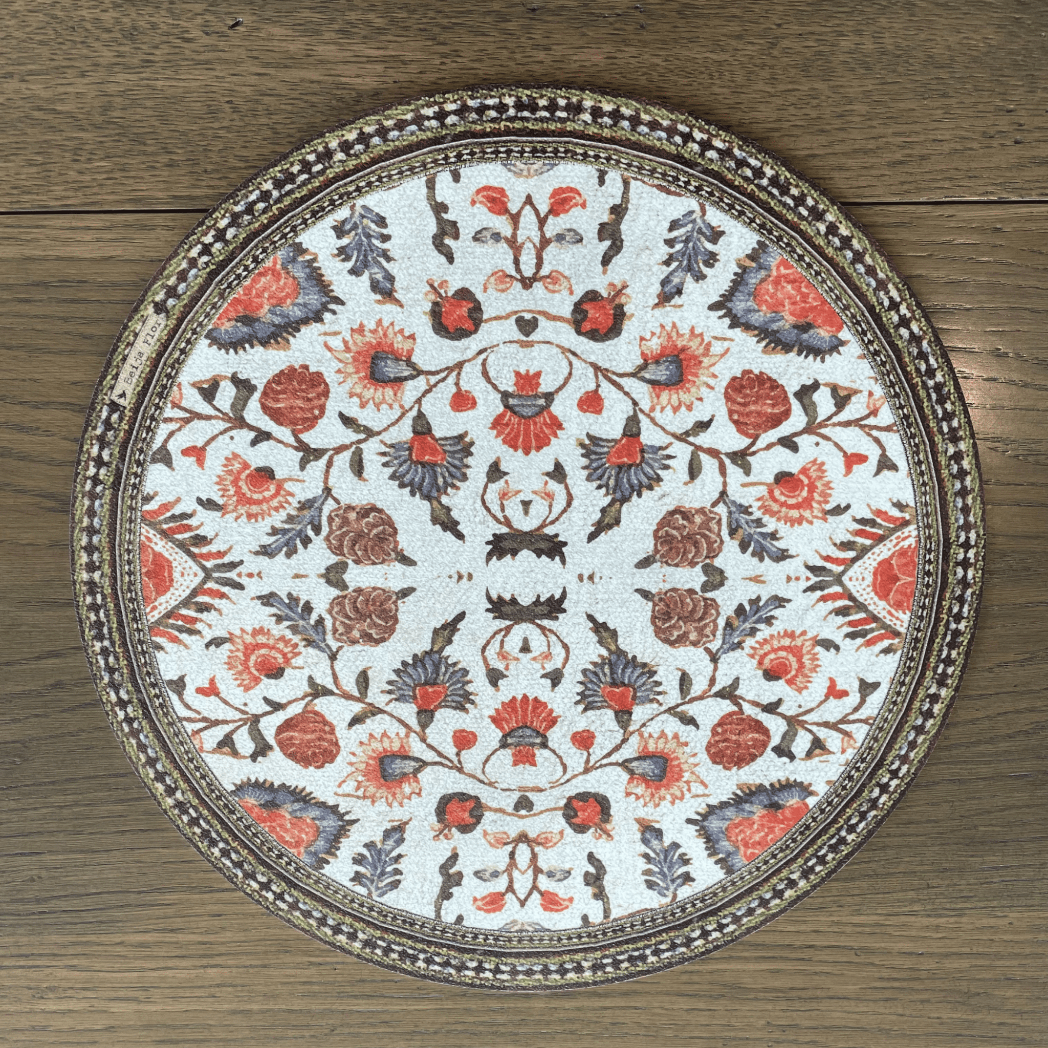 Placemat Round Bohemian White - Gaudion Furniture