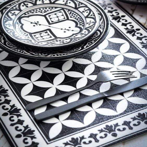 Placemat Sofi Black & White - Gaudion Furniture