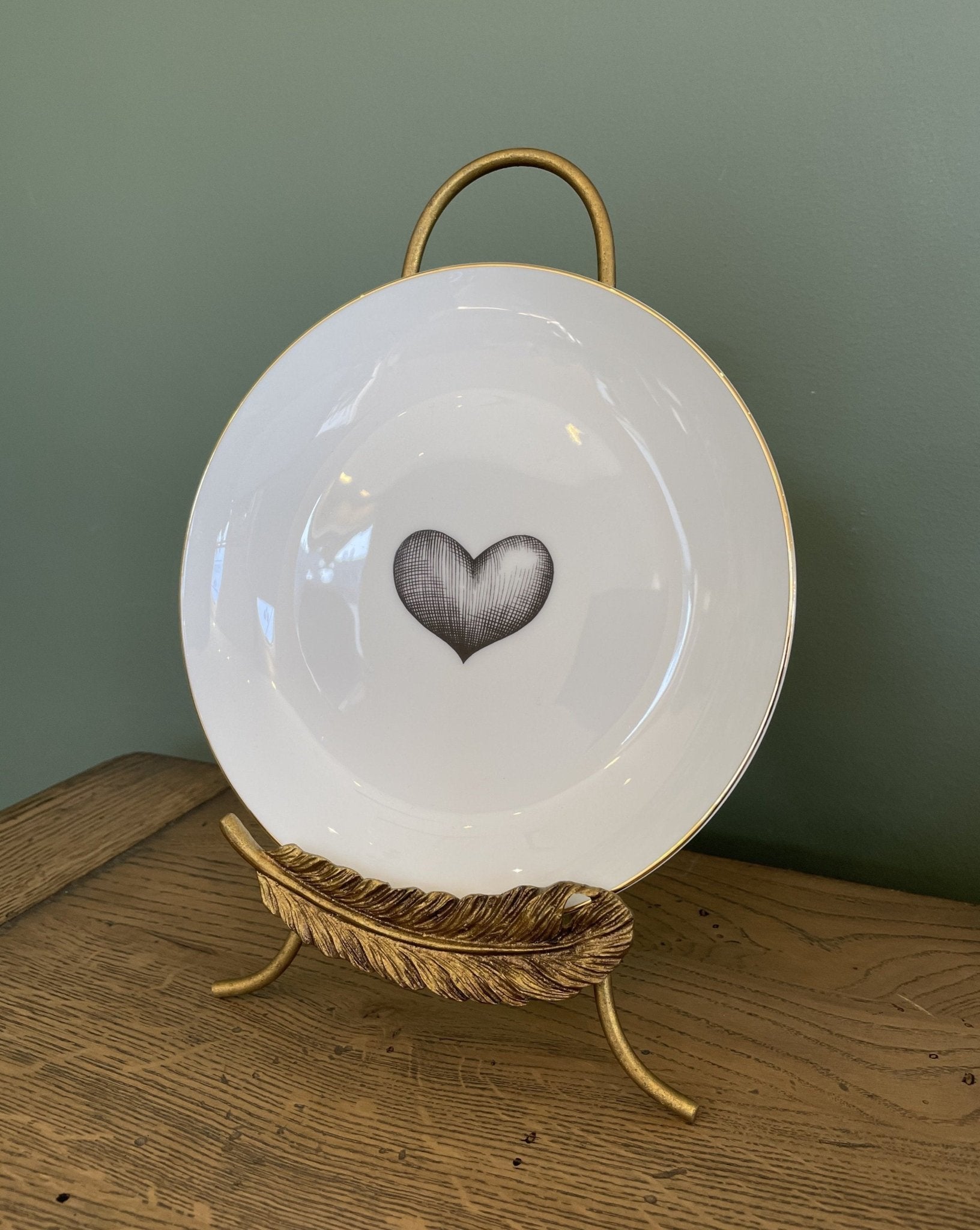 Plate Stand Golden Feather - Gaudion Furniture