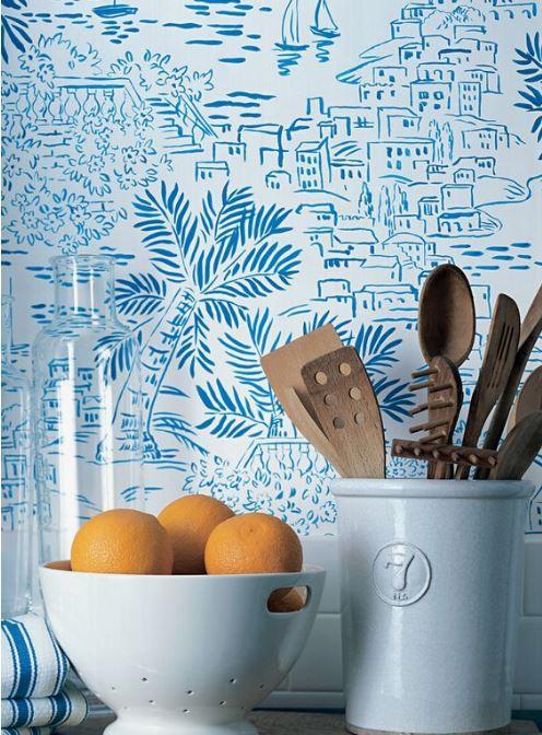 Ralph Lauren Homeport Novelty Wallpaper - Gaudion Furniture