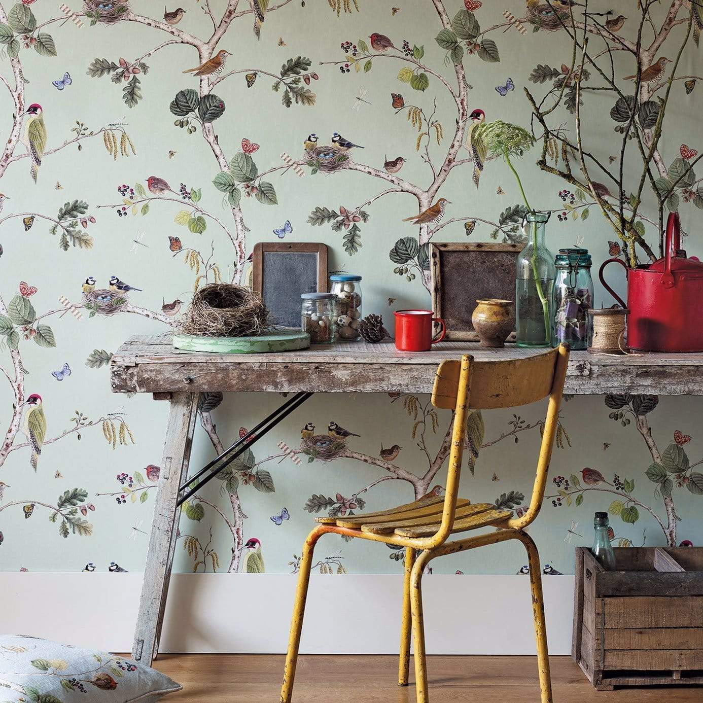Sanderson Woodland Chorus Wallpaper 4 Colours - Gaudion Furniture