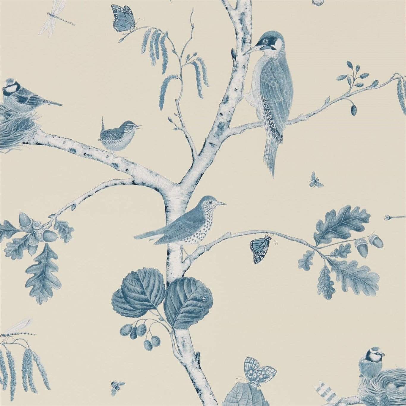 Sanderson Woodland Chorus Wallpaper 4 Colours - Gaudion Furniture