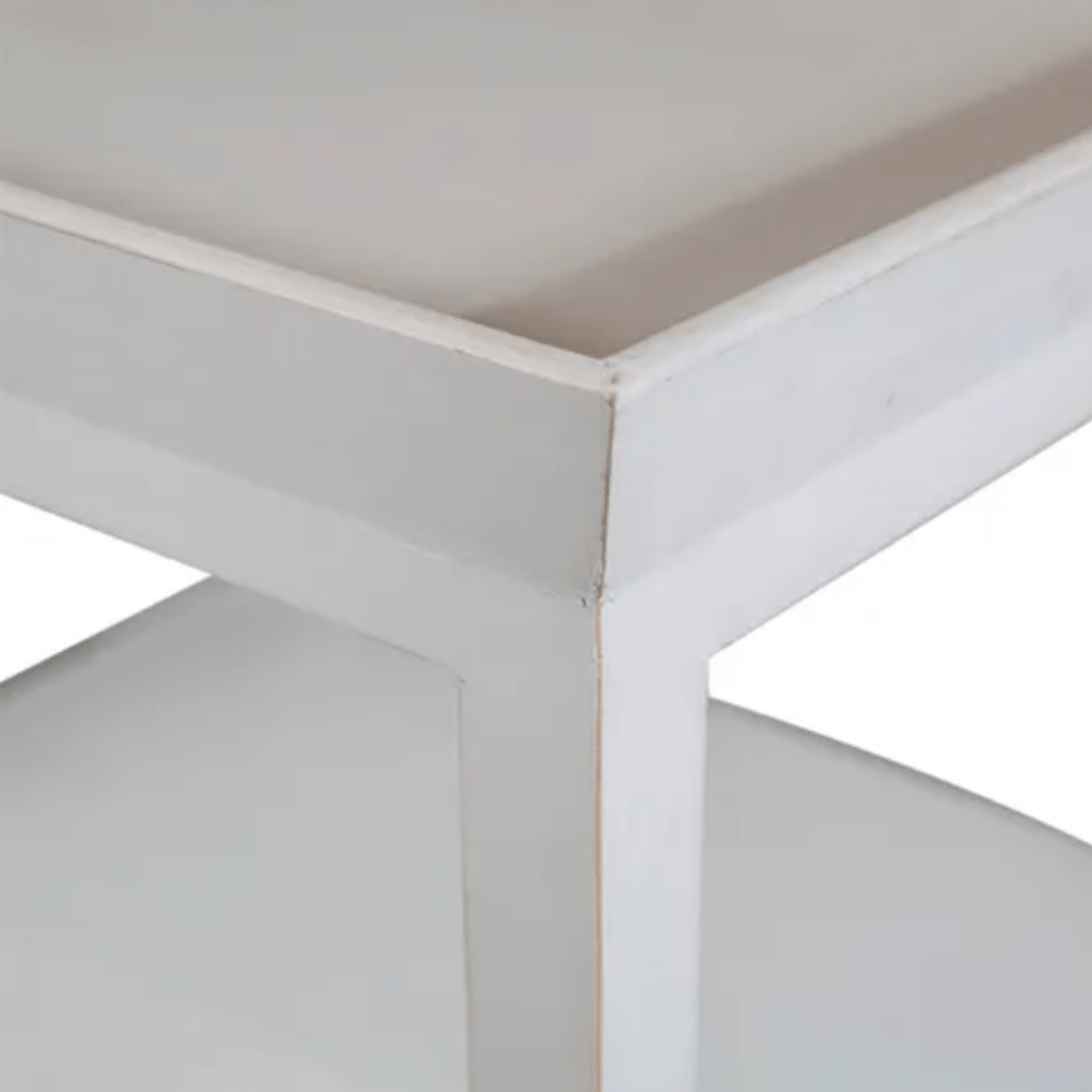 Santiago White Bedside Table - Gaudion Furniture