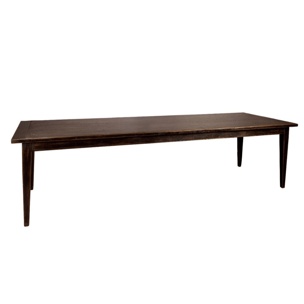 Tapered Leg Oak Dining Table - Gaudion Furniture
