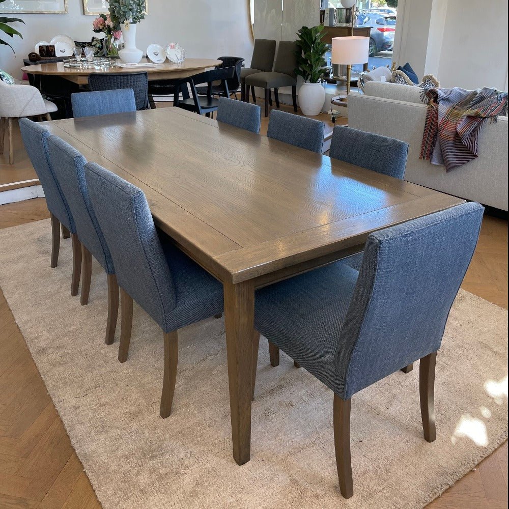 Tapered Leg Oak Dining Table - Gaudion Furniture