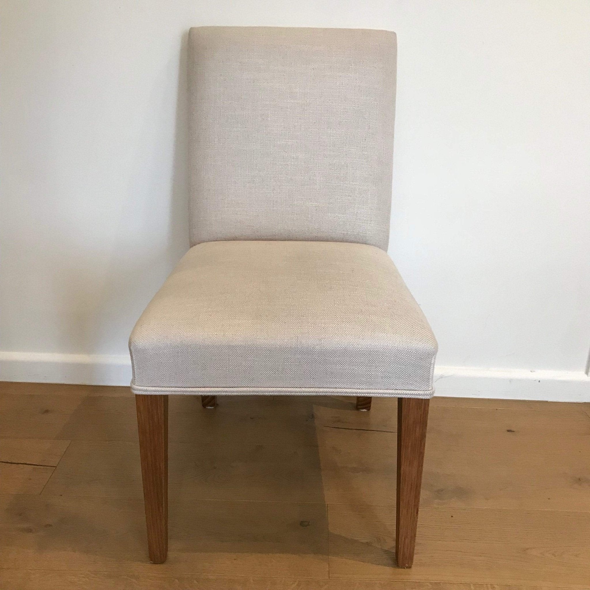 Tapered Leg Upholstered Dining Chair - Straight Top - Gaudion Furniture