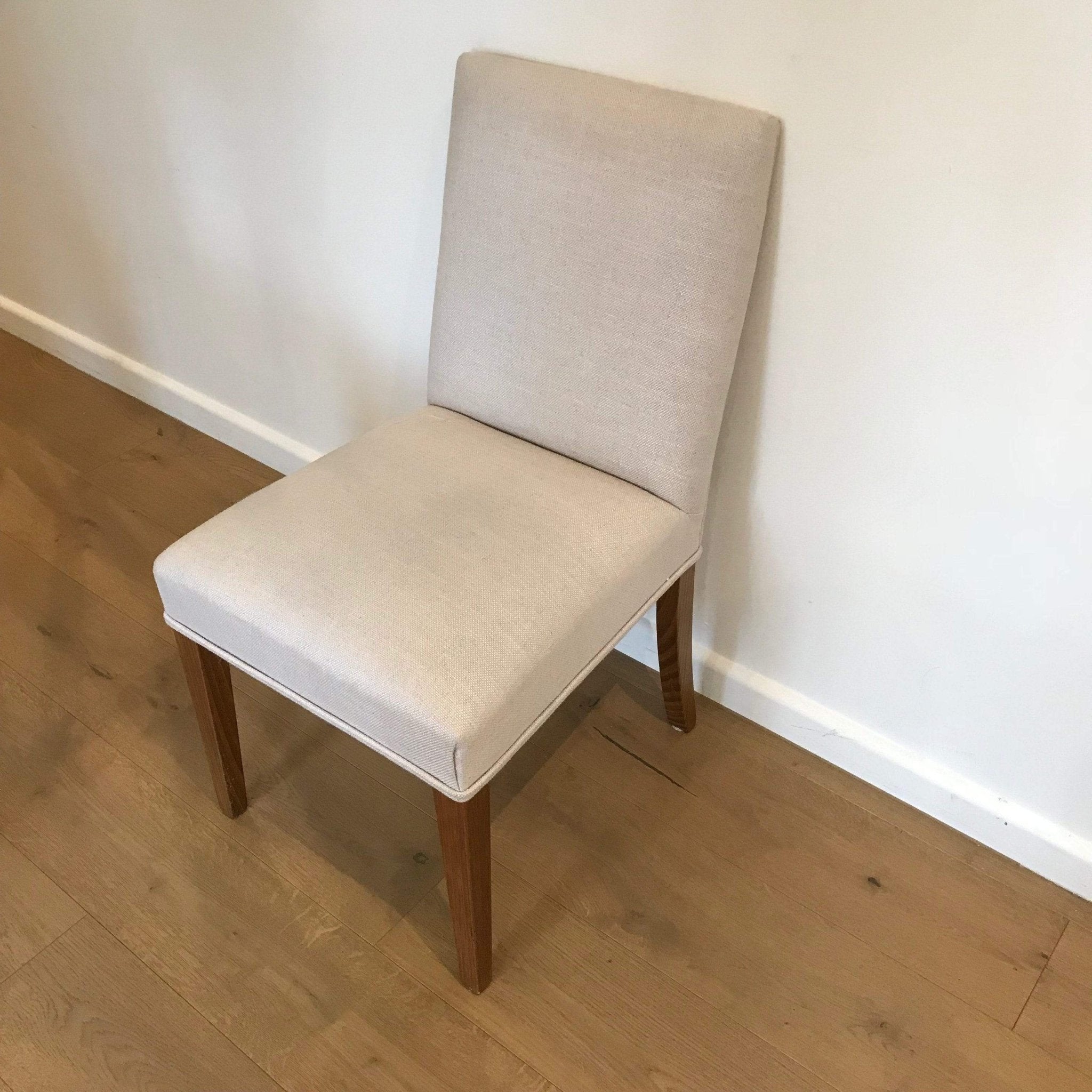 Tapered Leg Upholstered Dining Chair - Straight Top - Gaudion Furniture