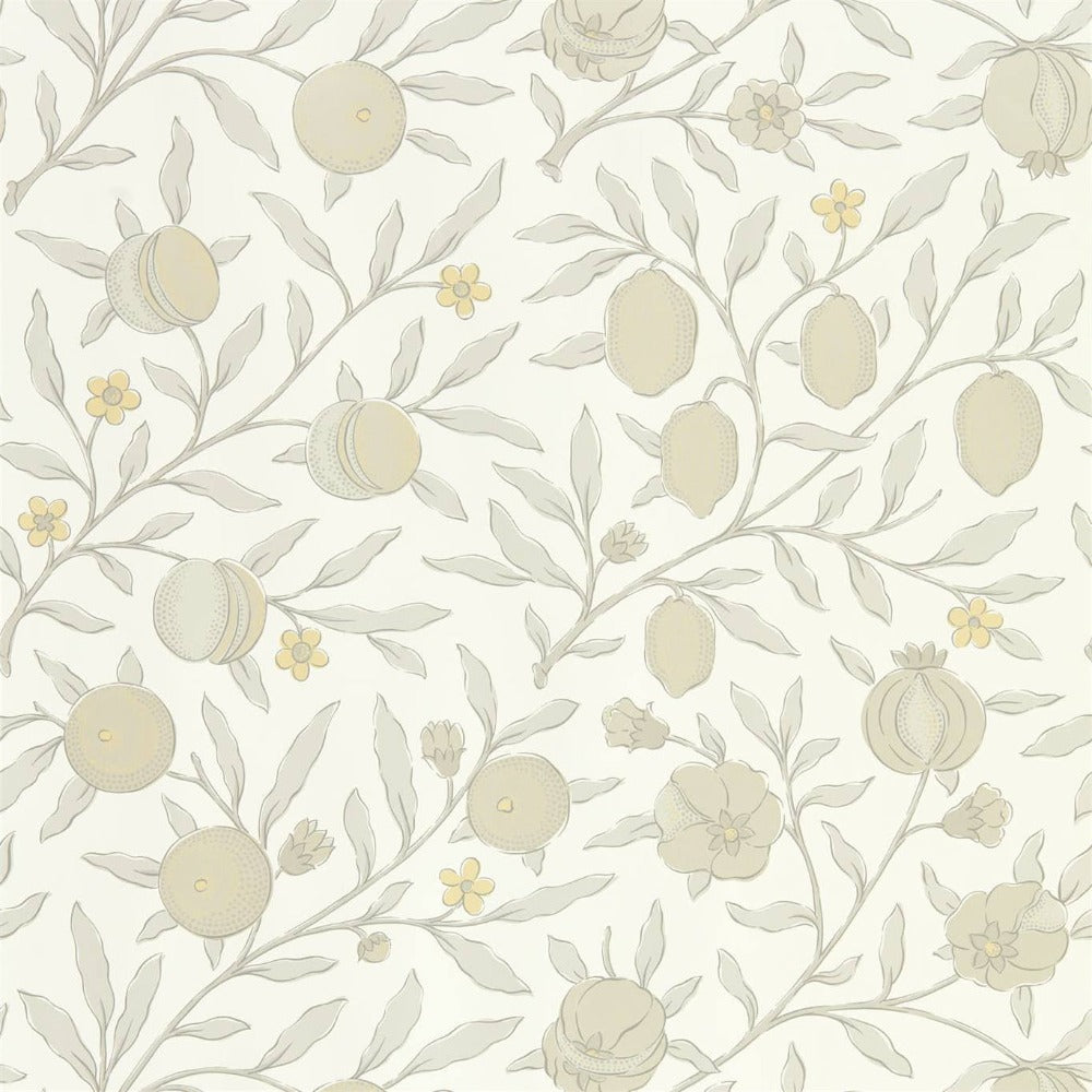 William Morris Wallpaper 1 x Horned Puppy Grey Pure Fruit Wallpaper Roll William Morris Pure North Pure Fruit Wallpaper 4 colours