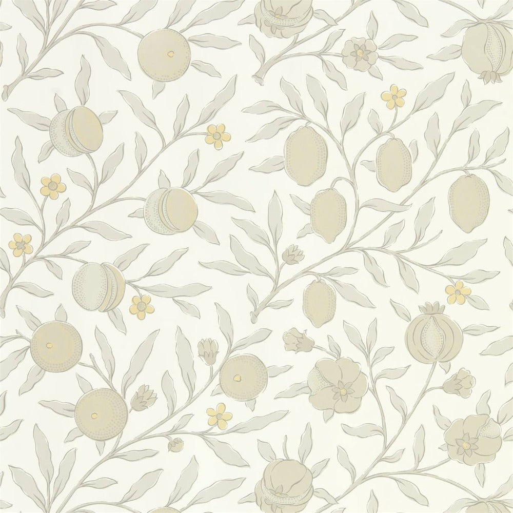William Morris Wallpaper 1 x Horned Puppy Grey Pure Fruit Wallpaper Roll William Morris Pure North Pure Fruit Wallpaper 4 colours