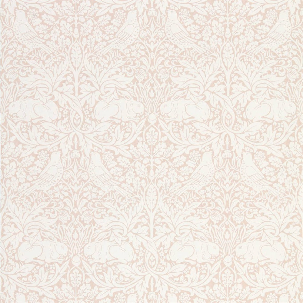 Morris & Co Faded Sea Pink Pure Brer Rabbit Wallpaper William Morris Pure Brer Rabbit Wallpaper 