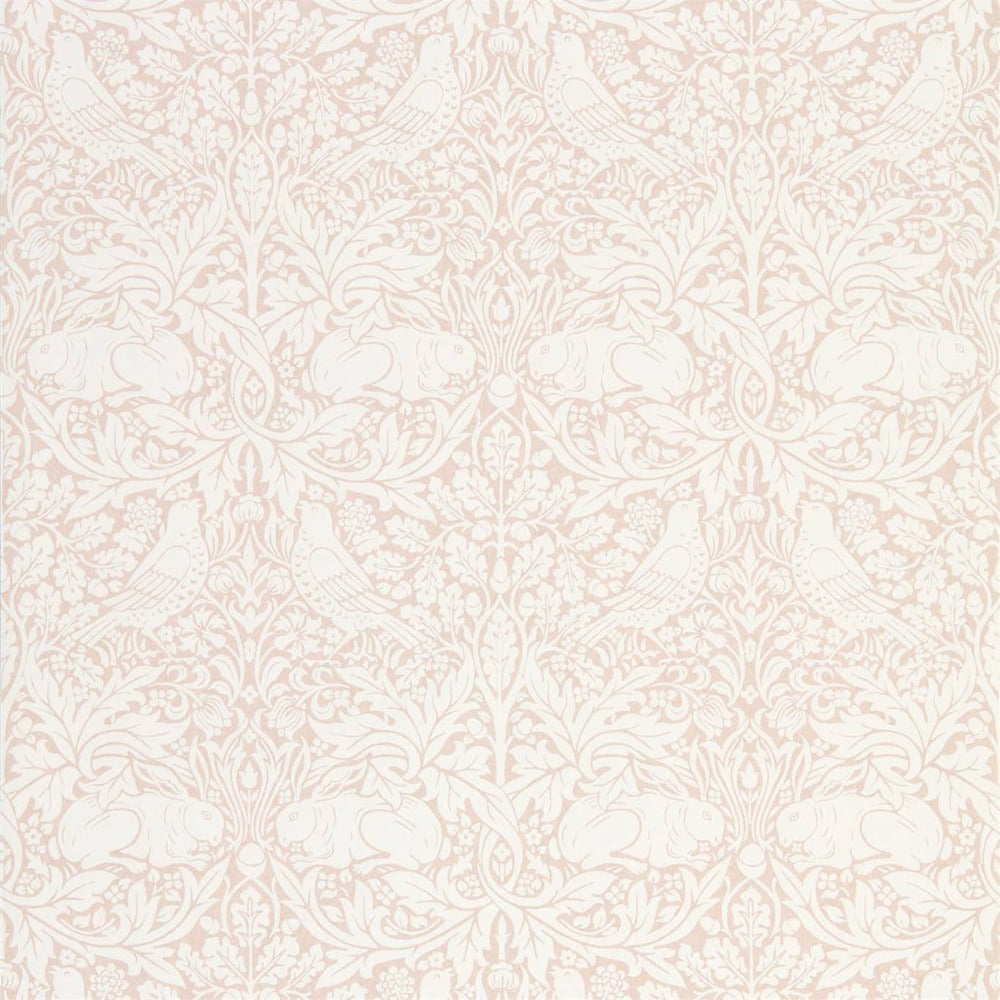 Morris & Co Faded Sea Pink Pure Brer Rabbit Wallpaper William Morris Pure Brer Rabbit Wallpaper 