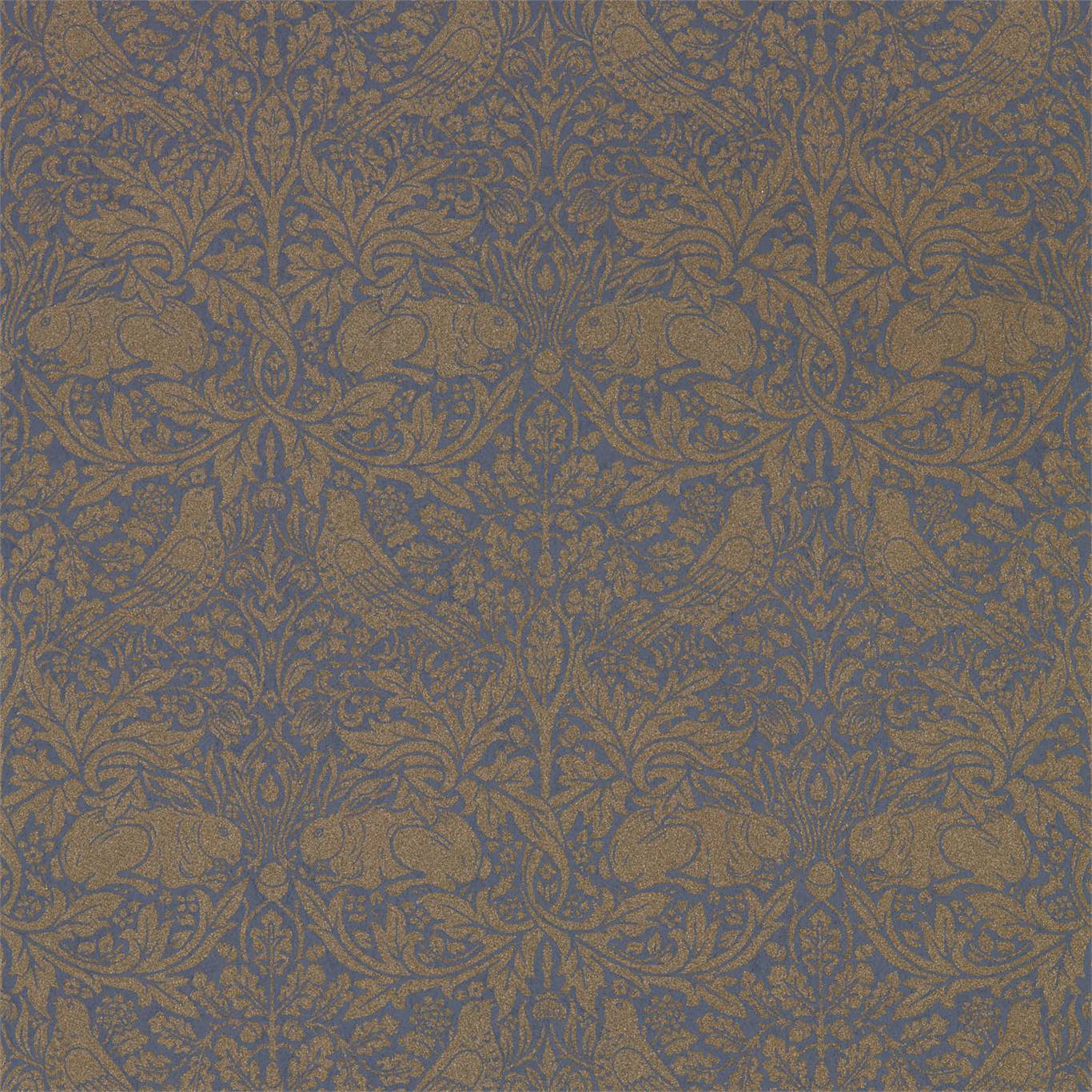 Morris & Co Ink/Gold Pure Brer Rabbit Wallpaper William Morris Pure Brer Rabbit Wallpaper 5 colours