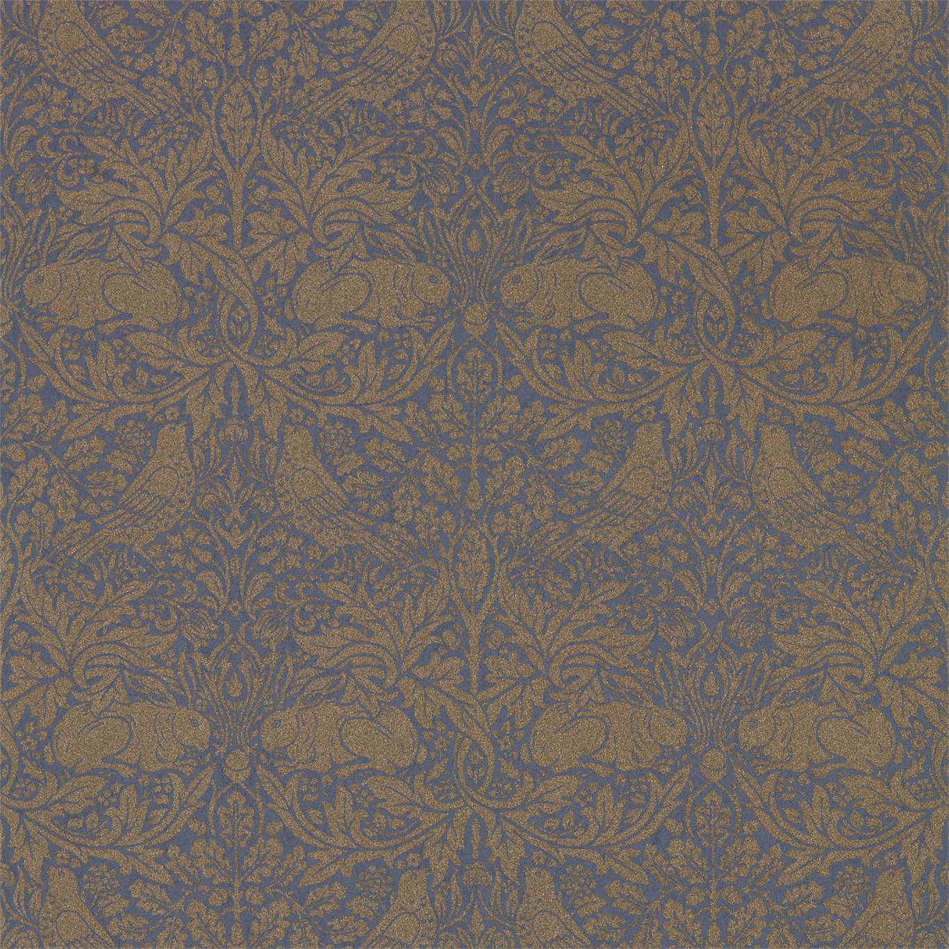 Morris & Co Ink/Gold Pure Brer Rabbit Wallpaper William Morris Pure Brer Rabbit Wallpaper 5 colours